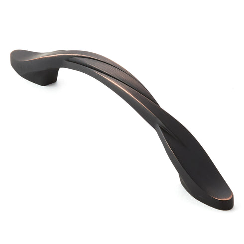 Solid Braided Cabinet Pulls Oil Rubbed Bronze 5-in Hole Centers